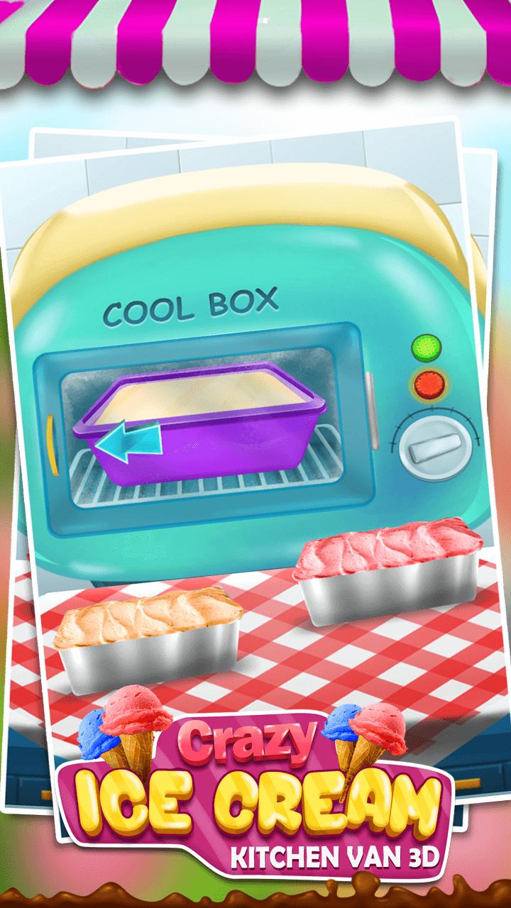 Crazy Ice Cream Kitchen Van 3D