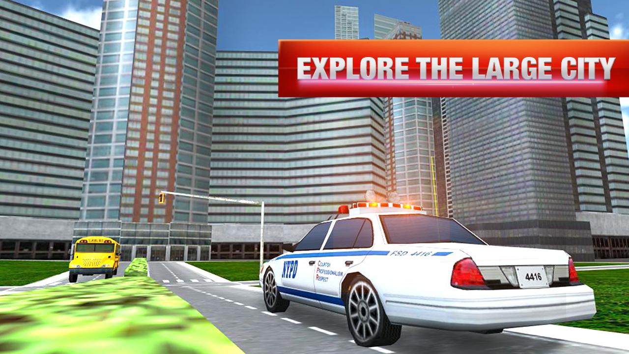 Urban Crime City Police Van 3D