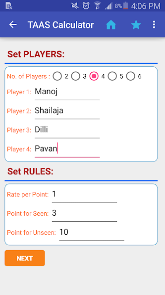 Marriage Taas Calculator