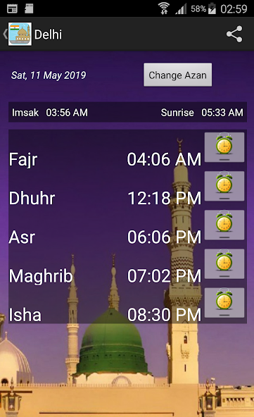 India Prayer Timings