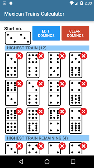 Mexican Train Domino Calc