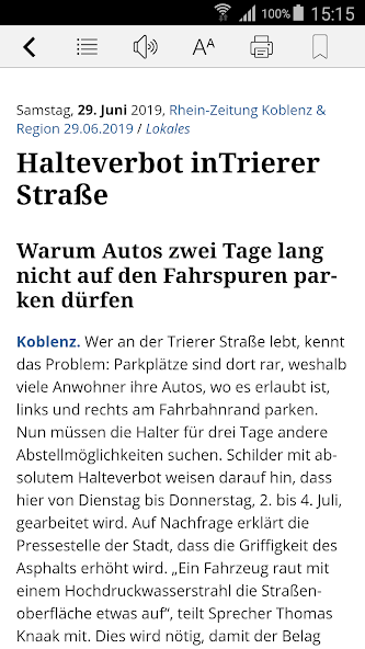 E-Paper der Rhein-Zeitung