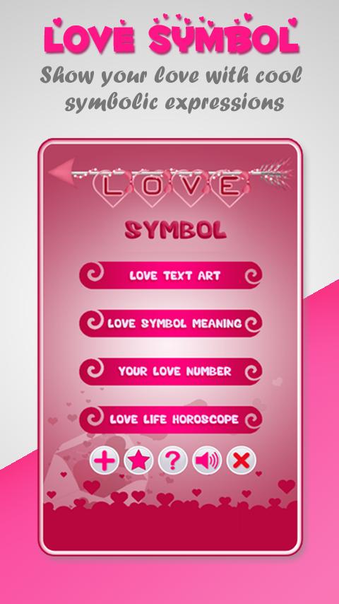 Love Symbol - Love Text Art