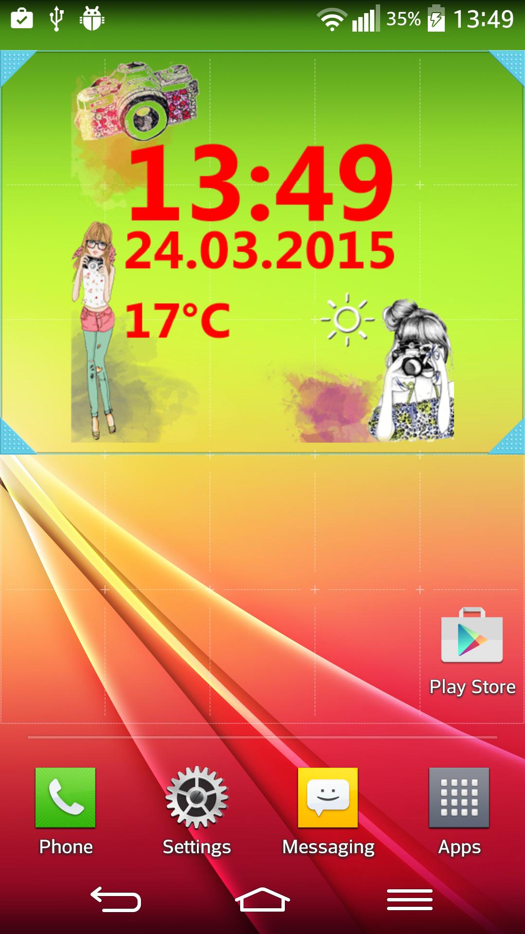 Digital Clock With Weather