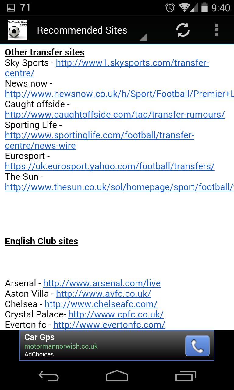 Football Transfer News Centre