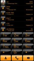 Dialer Theme G Black Orange