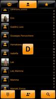 Dialer Theme G Black Orange