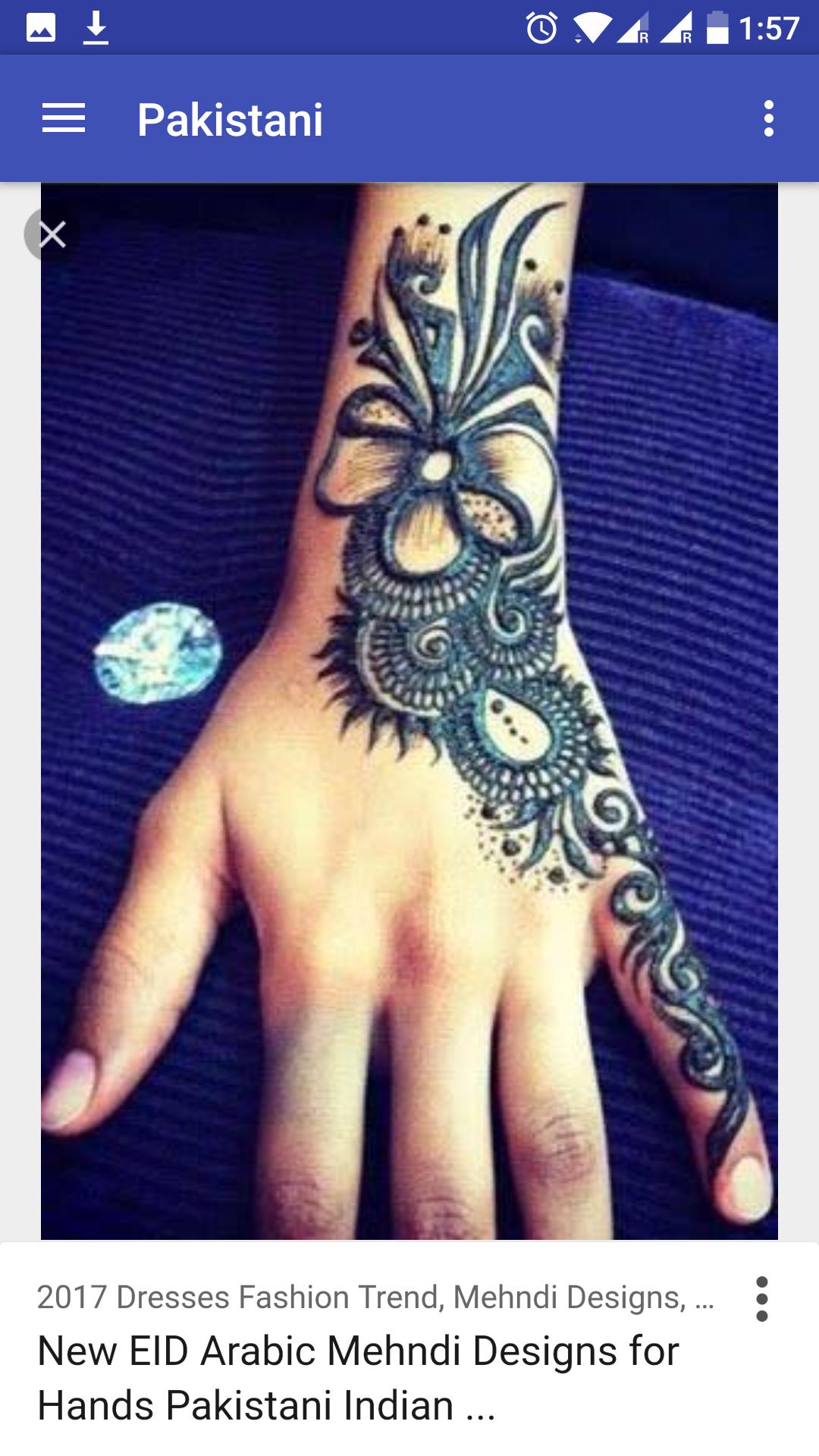 New Indian Mehndi Henna Design