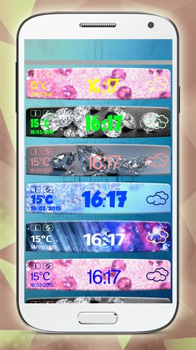 Diamonds Weather Clock Widget