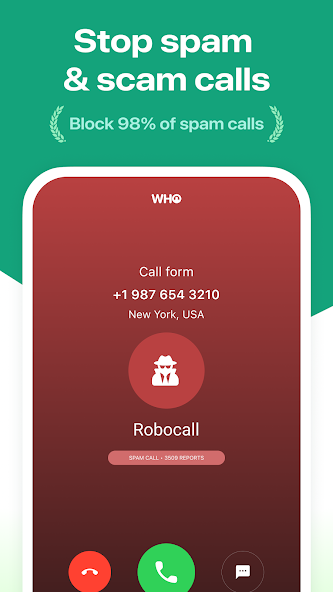 Who - Caller ID, Spam Block