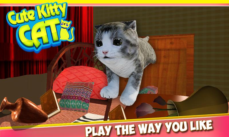 Cute Kitty Cat - 3D Simulator