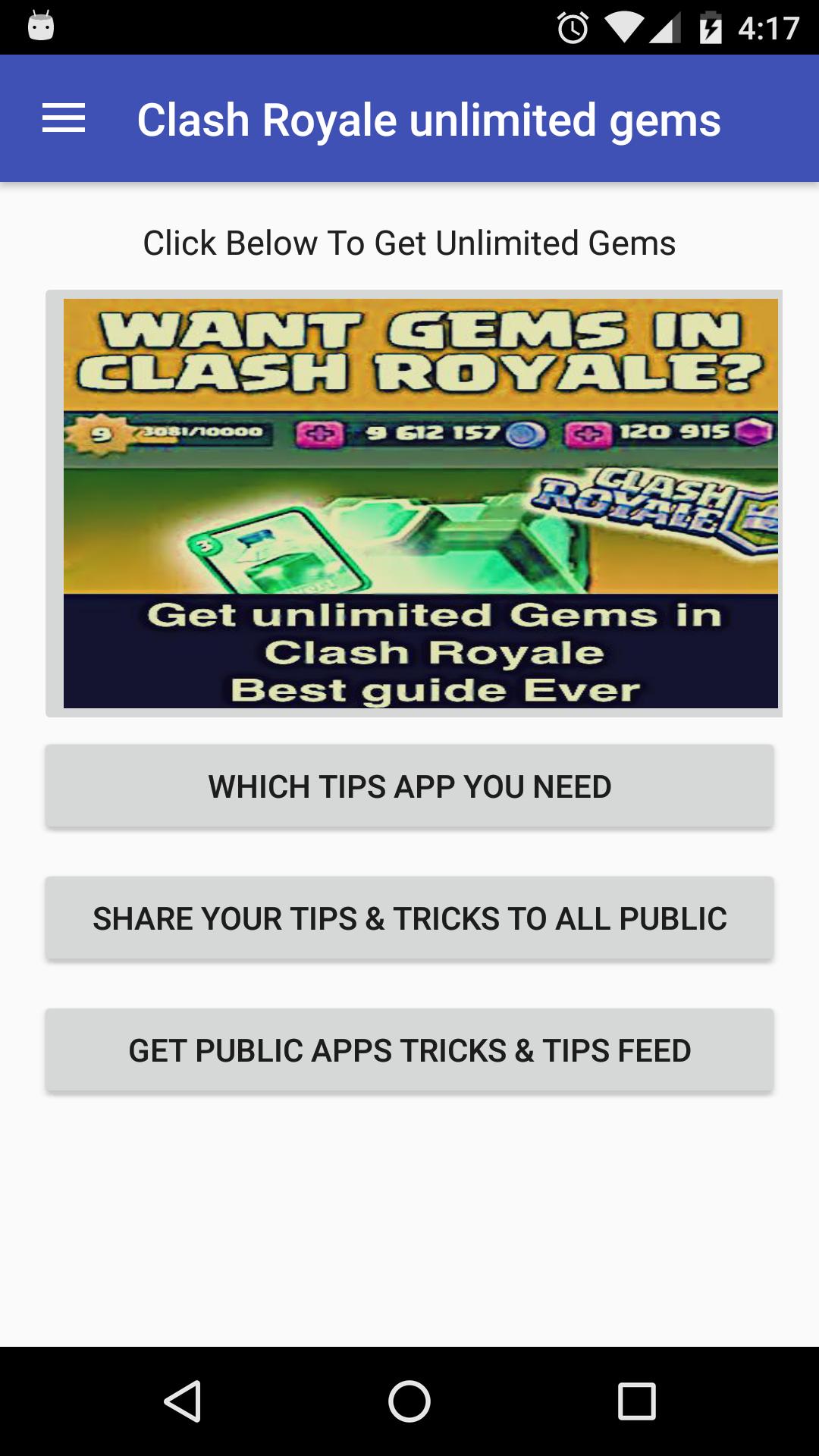 Unlimited Clash Royale Gems