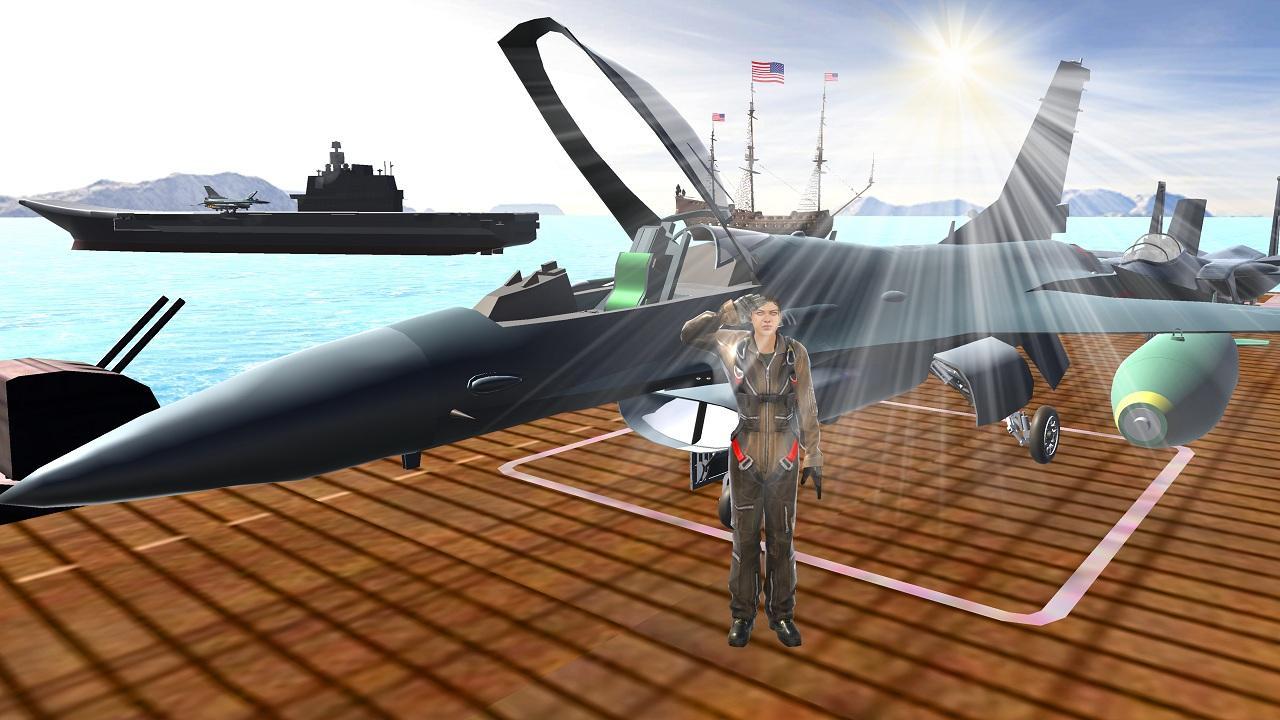 Real Flying Jet War 3D - Aircraft Naval Air Strike