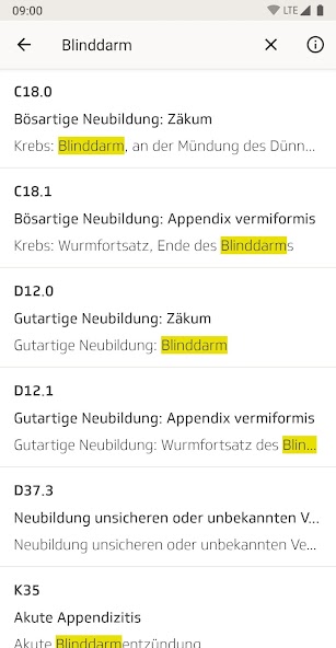 ICD-10 Diagnoseauskunft