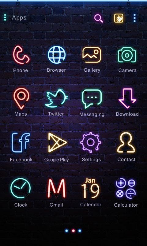 Neon Club GO Launcher Theme