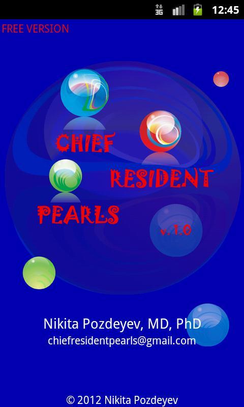 Chief Resident Pearls Free