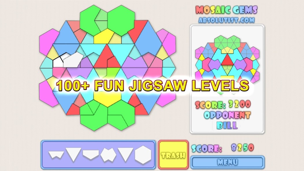 Mosaic Gems: Jigsaw Puzzle