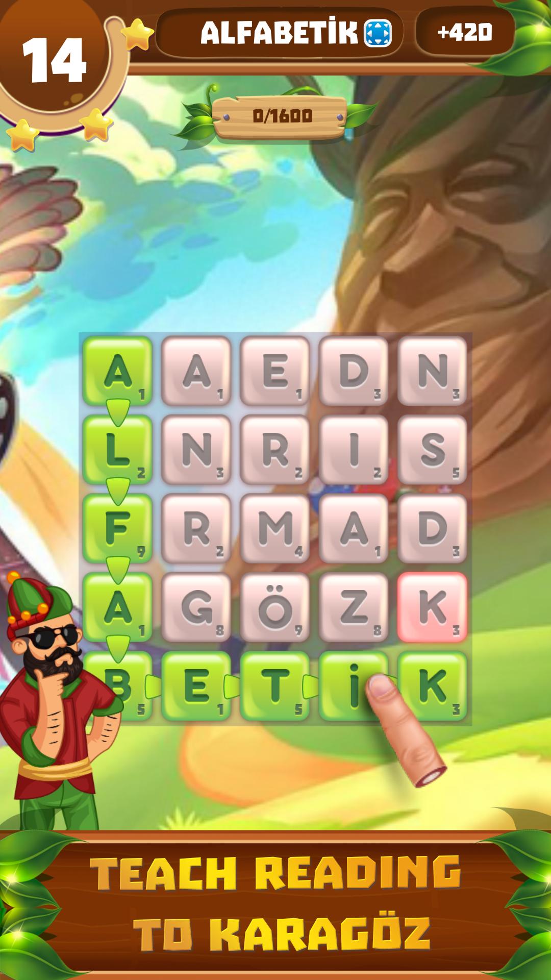 Alphabet Karagoz Word Game