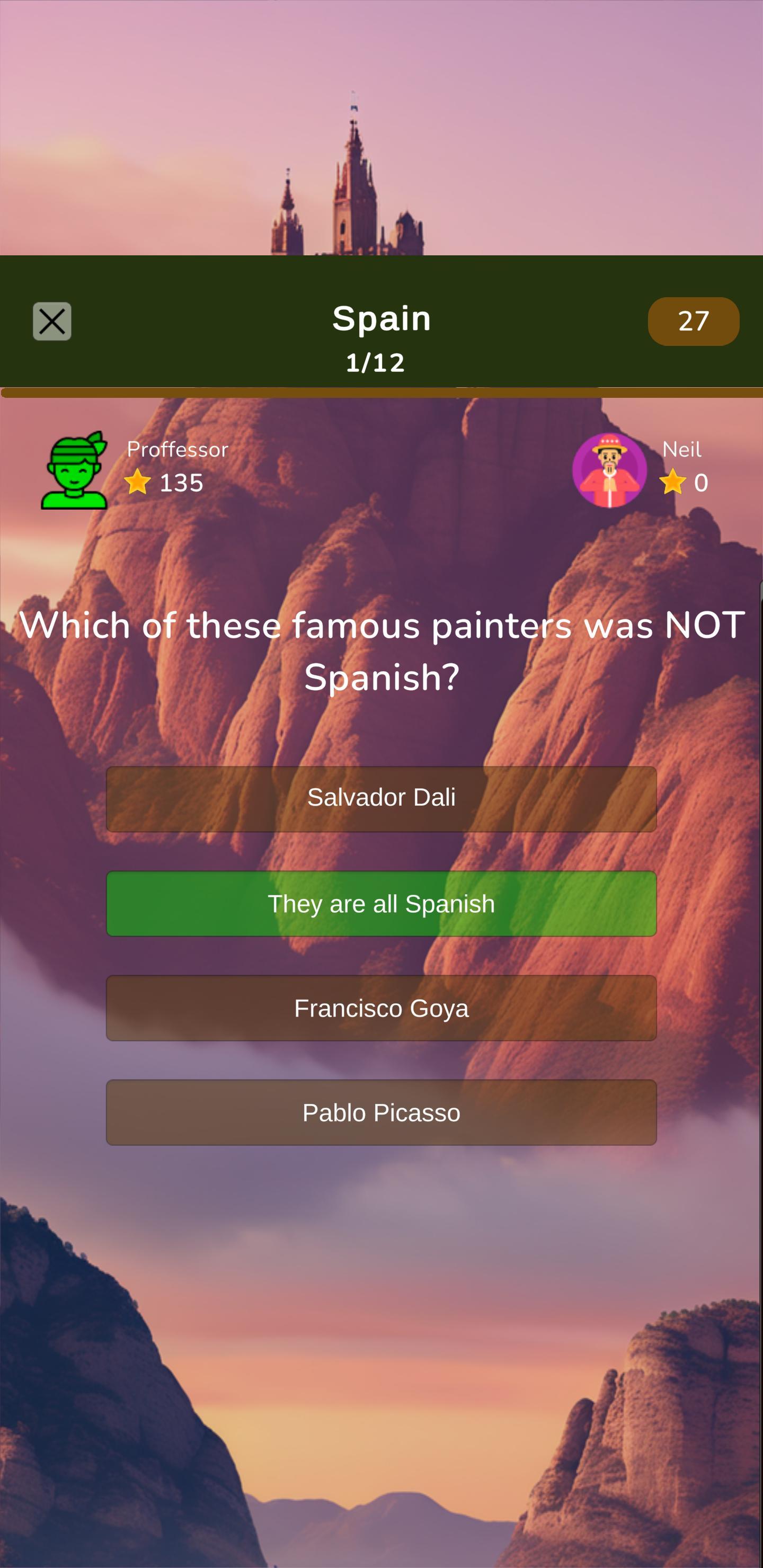 Spain Knowledge Test