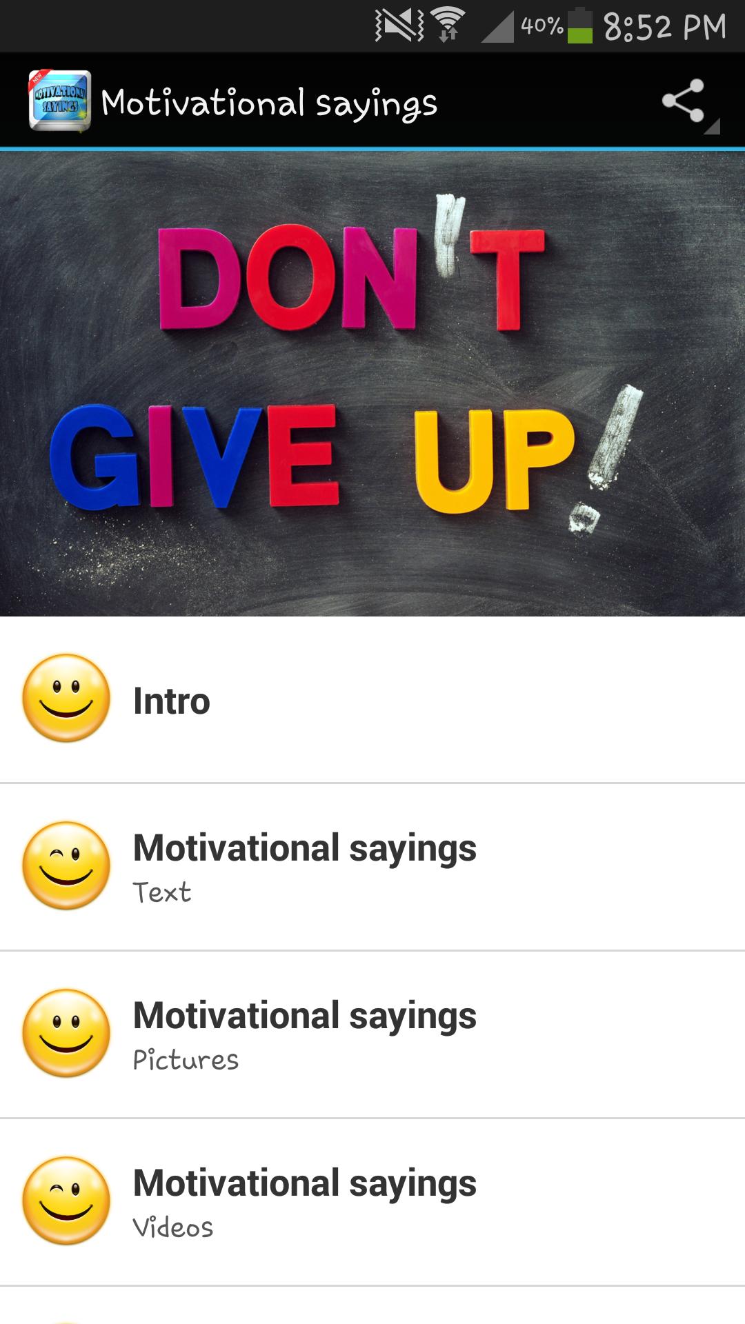 Motivational sayings