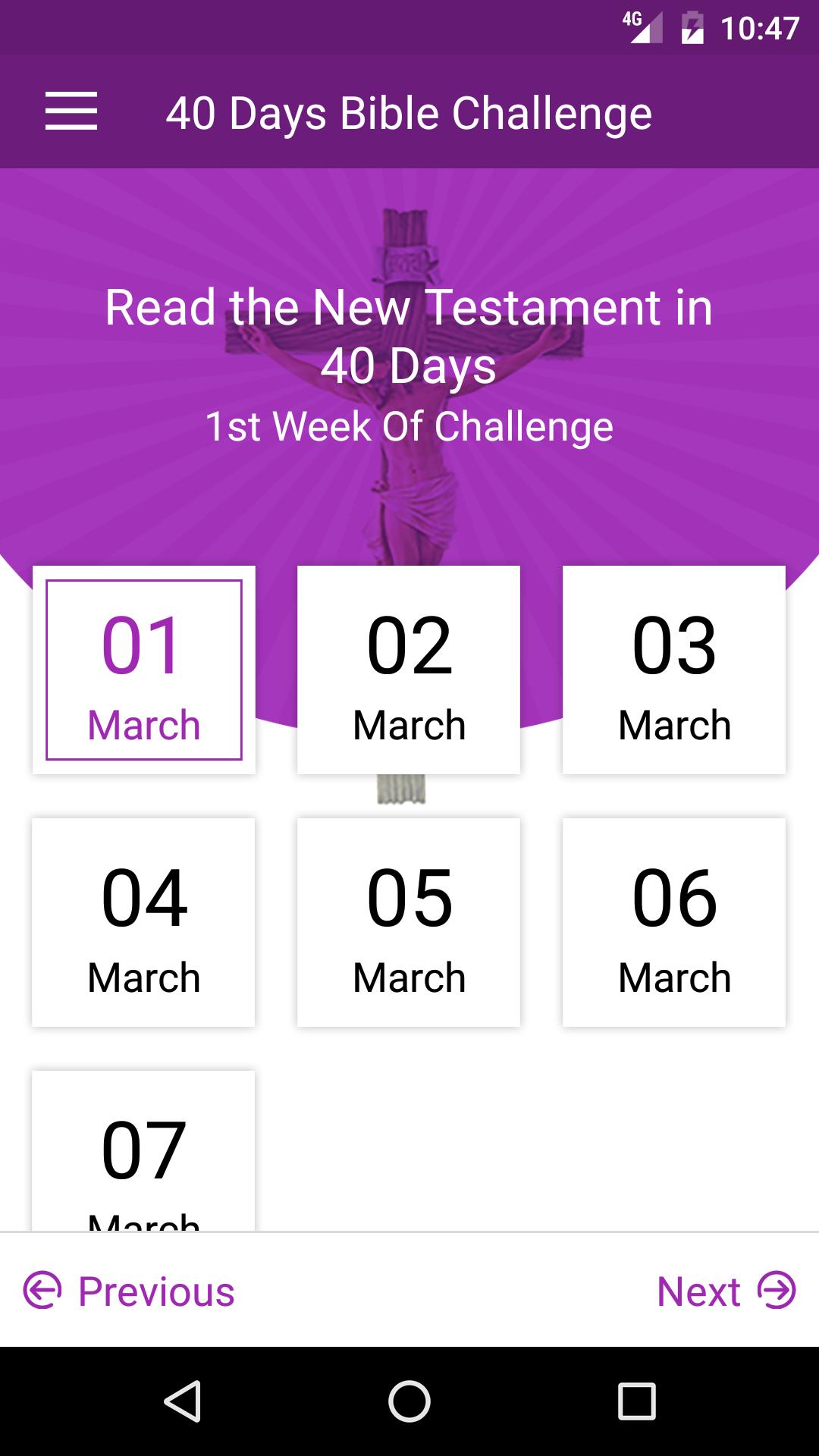 40 Days Bible Challenge Parish