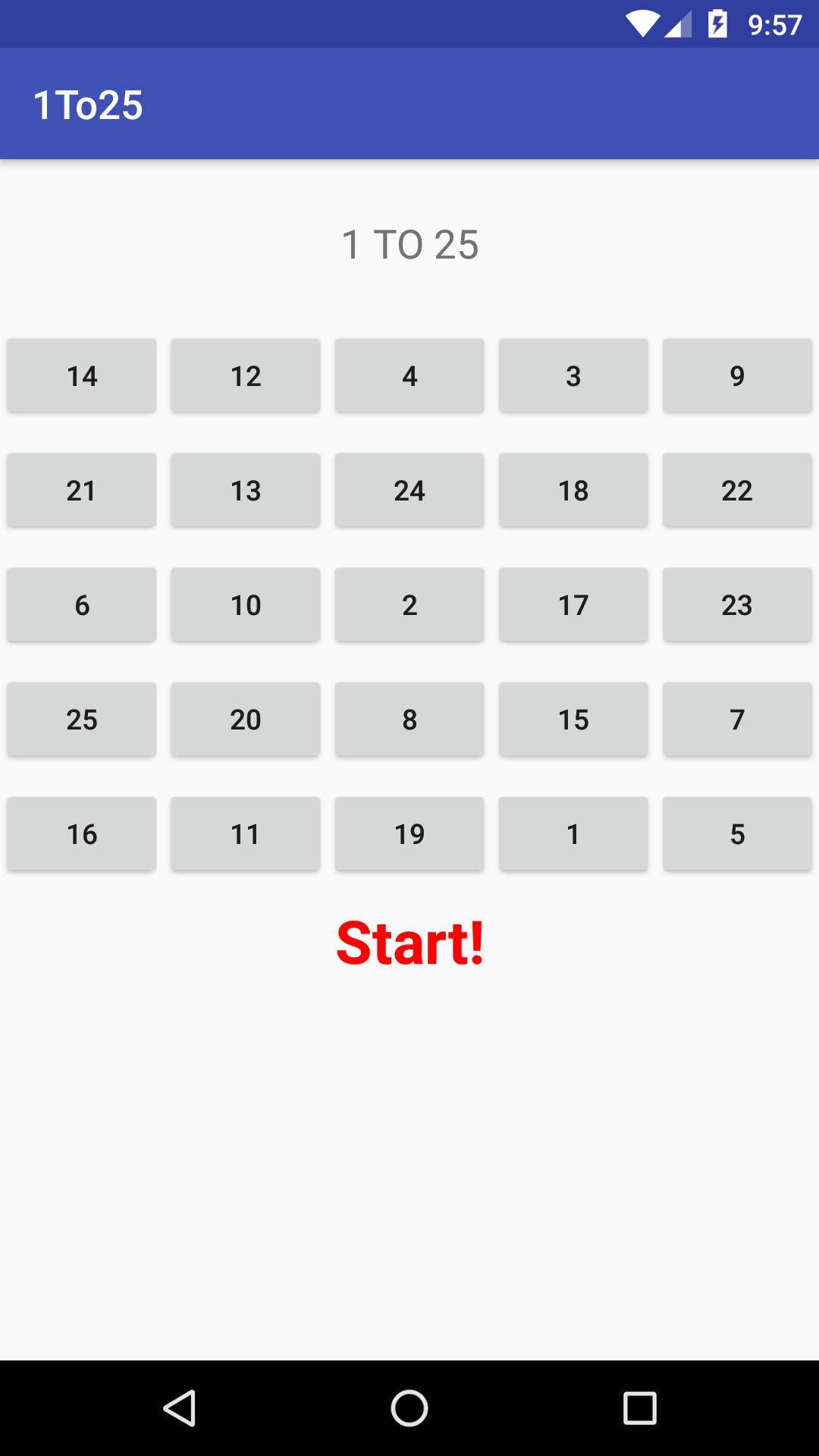 1 to 25