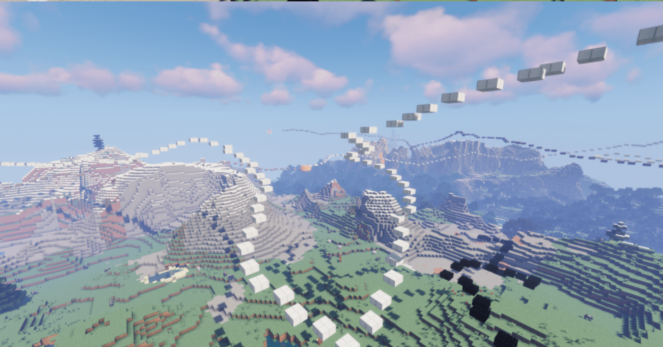Minecraft Pixel Parkour Carte relaxante Pixel Parkour Carte