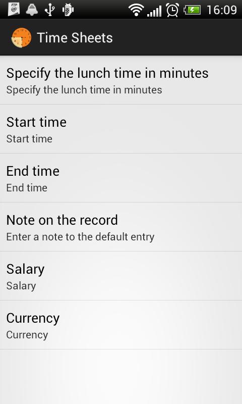 Time sheets