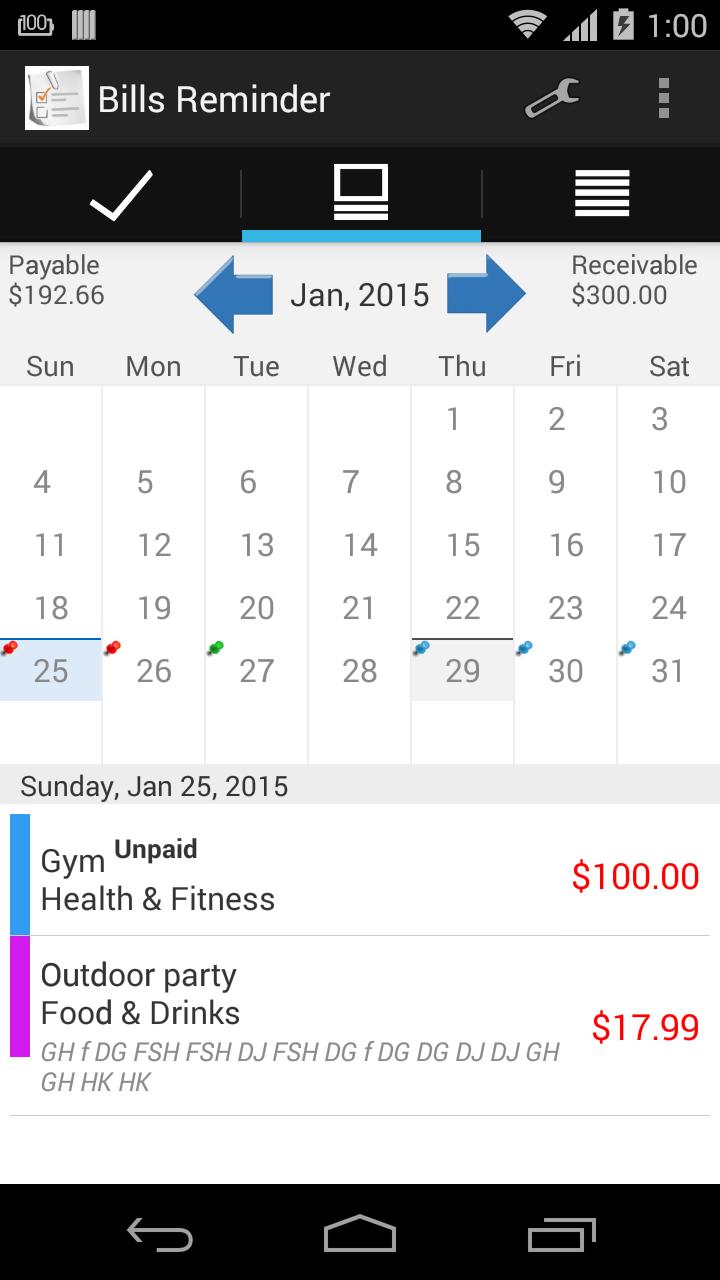 Bills Reminder