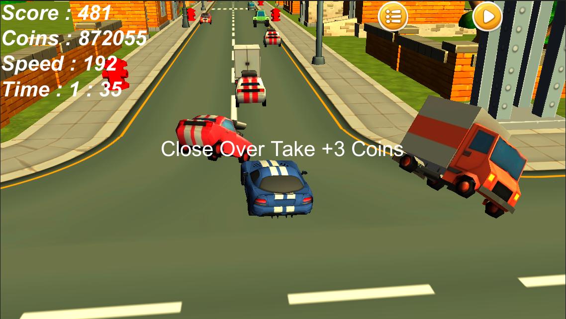 Traffic Smasher Car On Highway