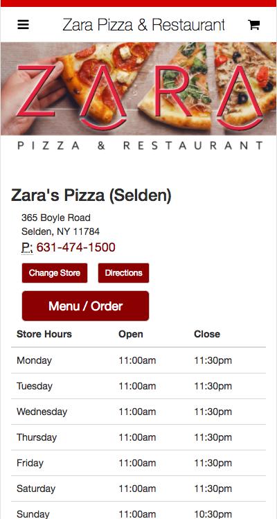Zaras Pizza