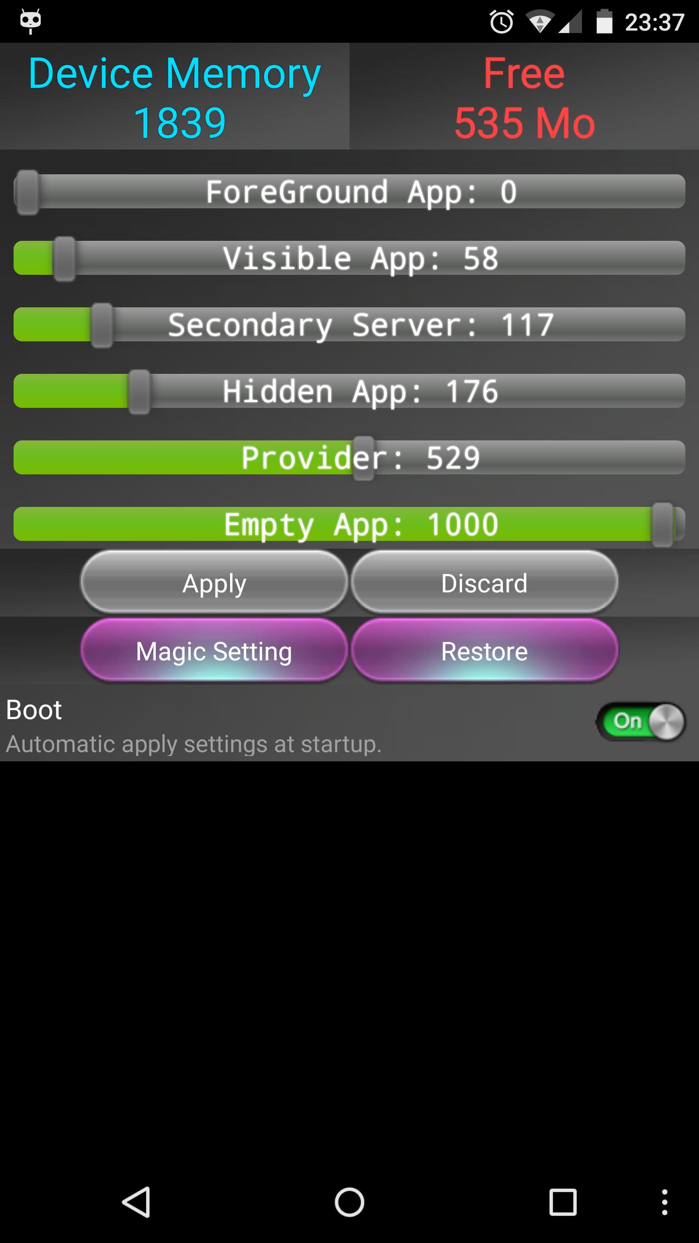 Low Memory Manager