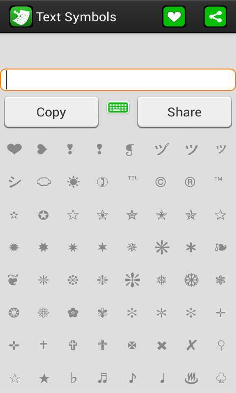 Text Symbols