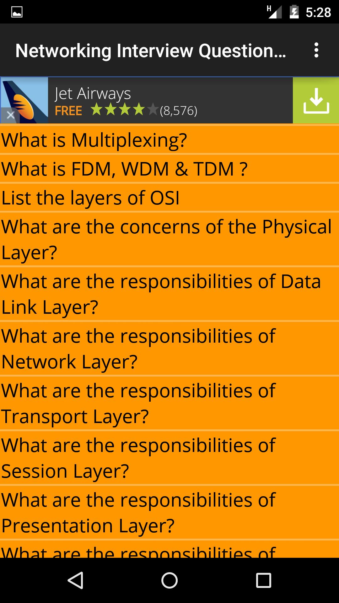 Networking Interview Questions