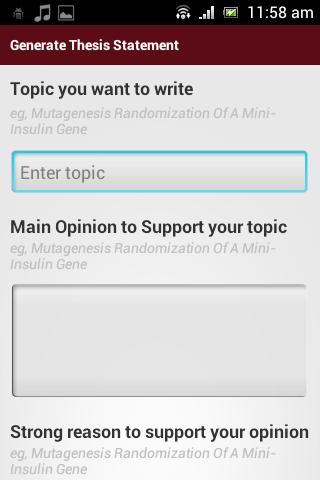 Writing Thesis