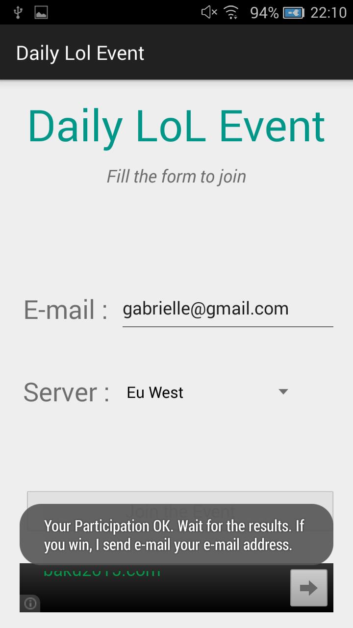 Daily Lol Event