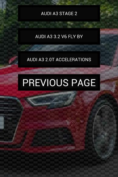 Engine sounds of A3