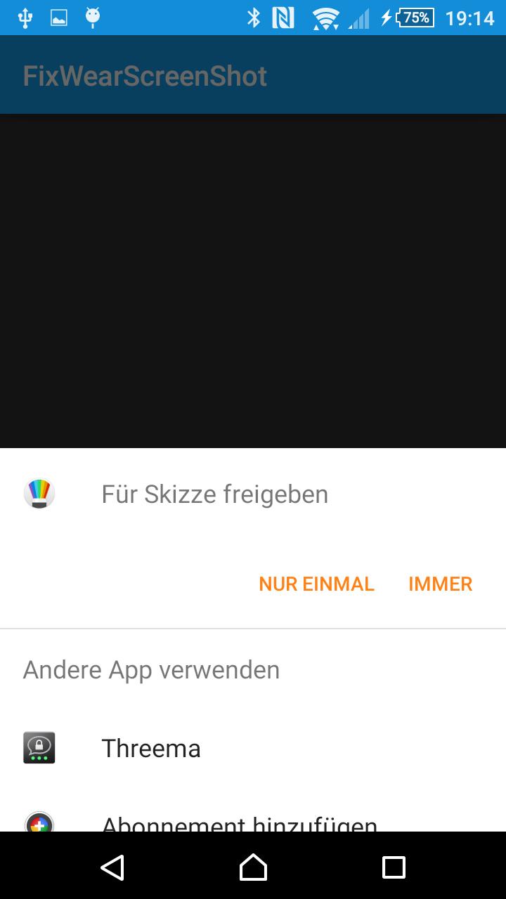 Screenshot Fix for Wear