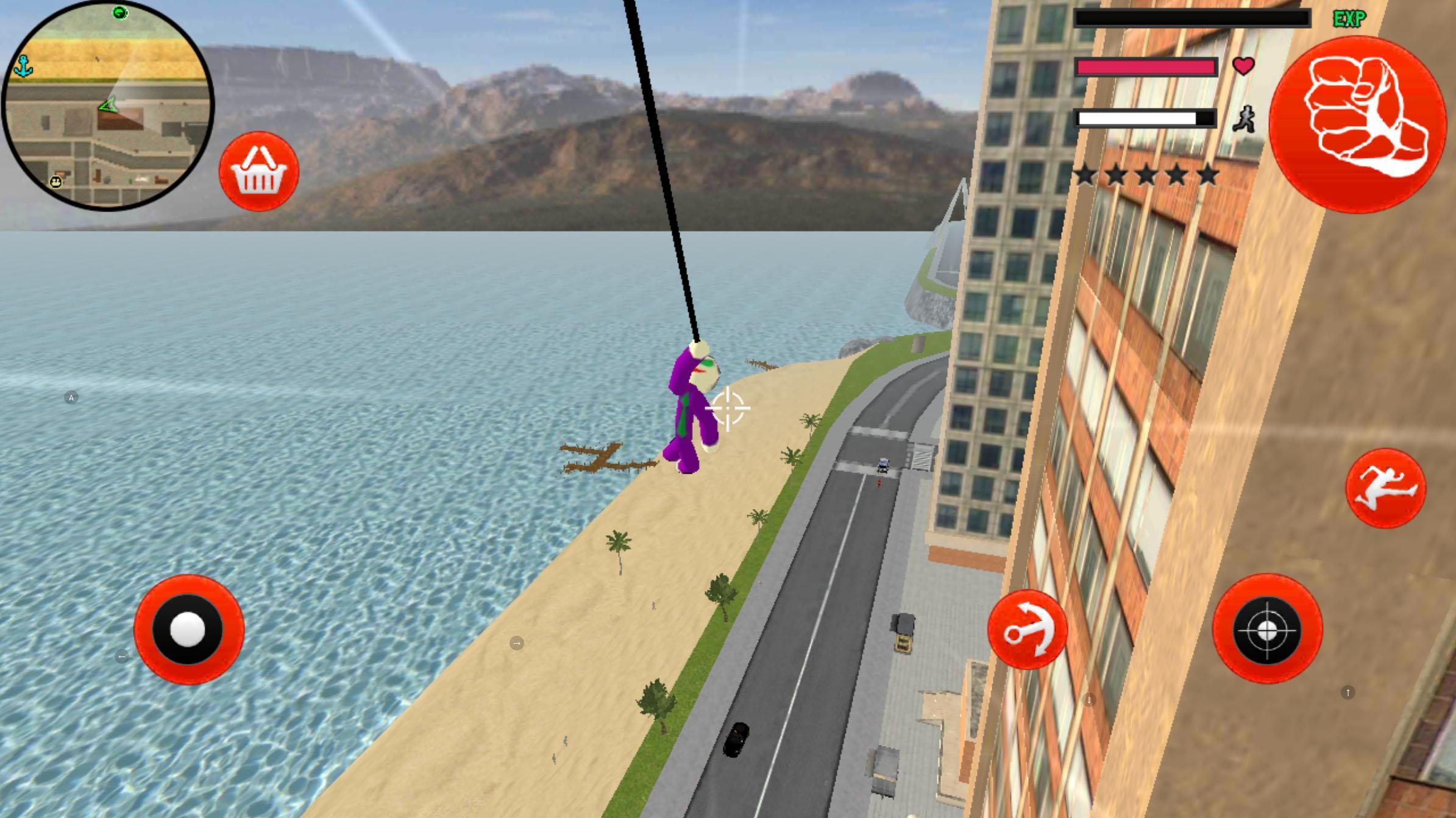 Joker Stickman Rope Hero Ganagster World