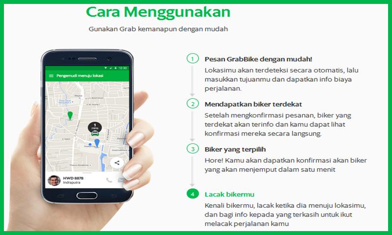 Panduan Order Grab bike