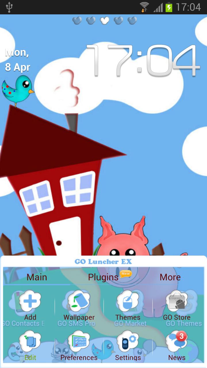 Happy Farm GO Launcher Theme