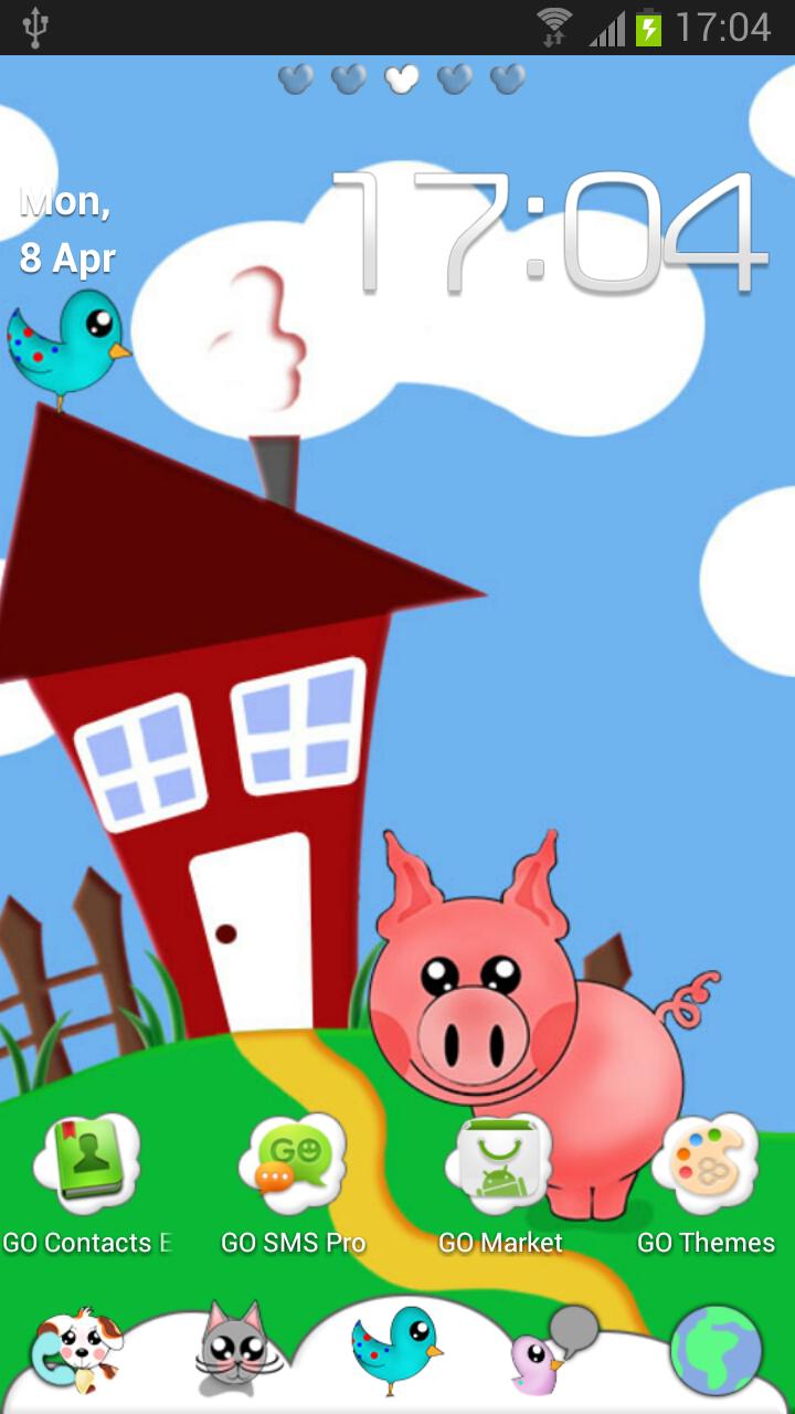 Happy Farm GO Launcher Theme
