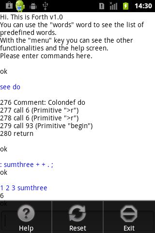 Forth Interpreter