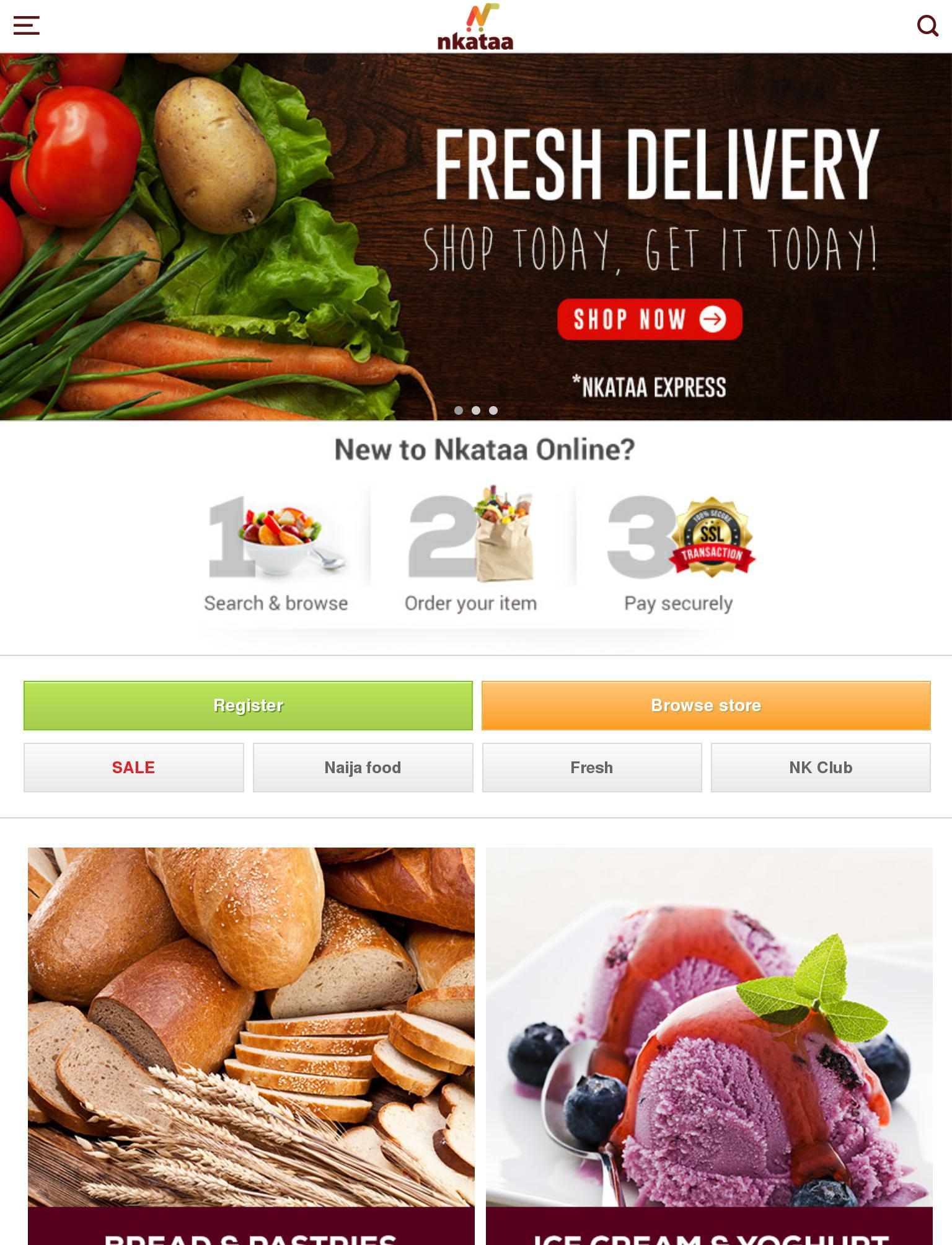 Nkataa - Online supermarket