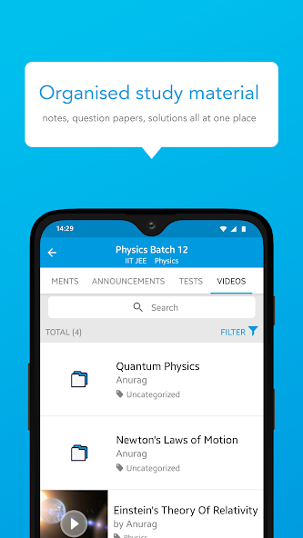 Yeshas Academy App for Tests