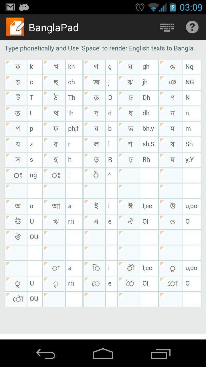 Bangla Pad
