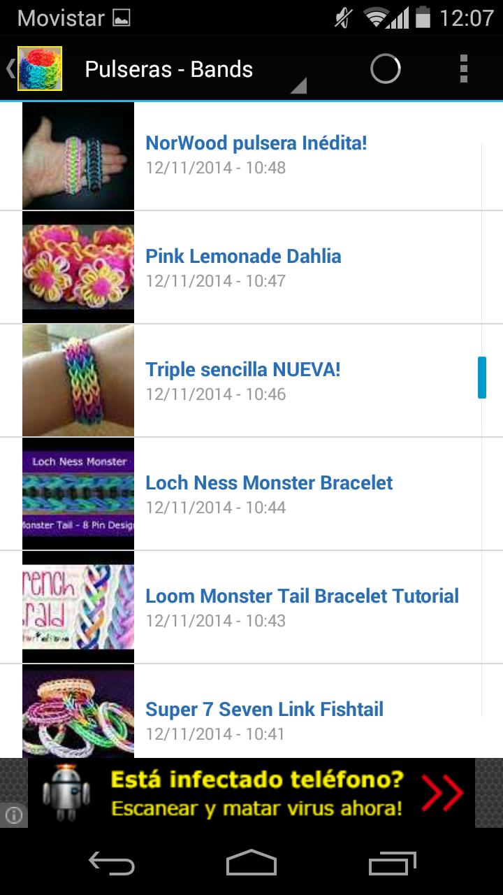 Pulseras de gomitas