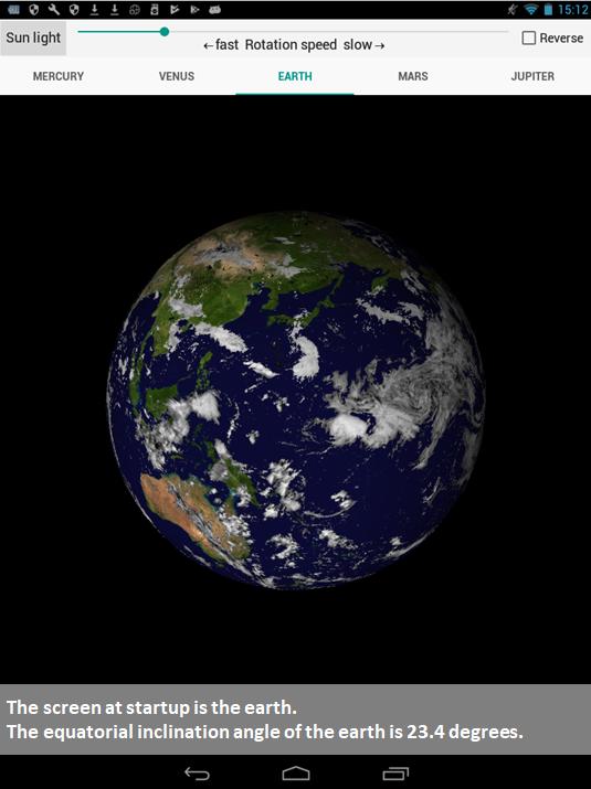 Planet rotation
