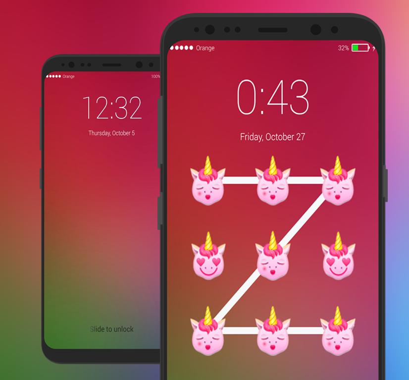 Pony Lock Screen Little UNICORN Emoji