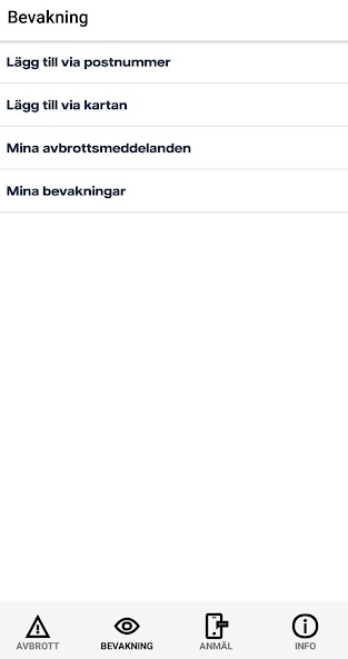 Avbrottsinfo